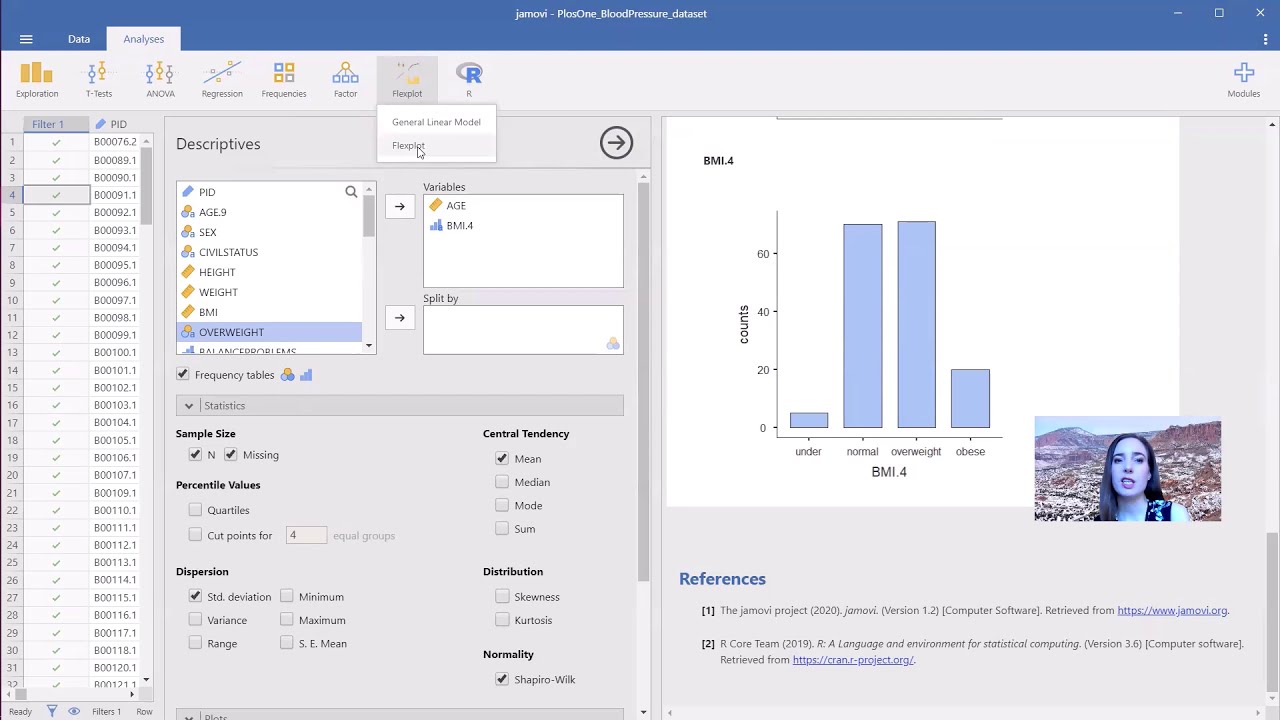 Jamovi is user-friendly, intuitive, statistical software