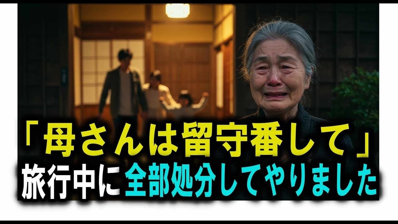 「母さんは留守番でいい」ー孫のハーフ成人式旅行から外された母が全てを売り払いました