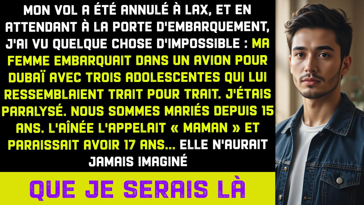Mon vol annulé à LAX. J’ai vu ma femme embarquer avec 3 ados — mariés depuis 15 ans…