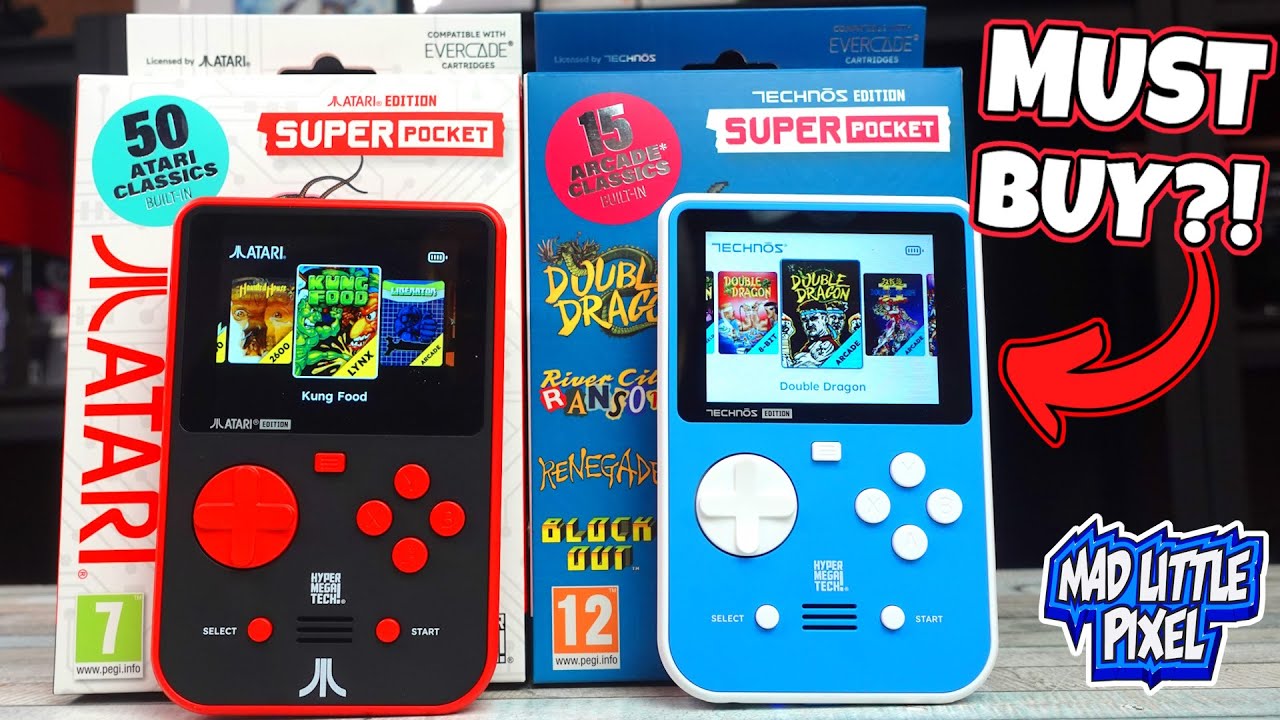 INSTANT BUY!? Atari & Technos Super Pocket First Look! PLAYS CARTRIDGES!