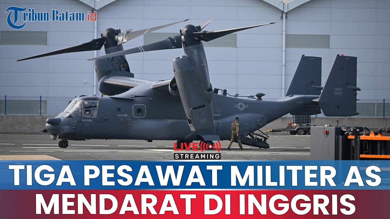 🔵3 Pesawat Militer AS Mendarat di Inggris Bawa Amunisi & Suku Cadang,Sinyal Serangan ke Iran Menguat