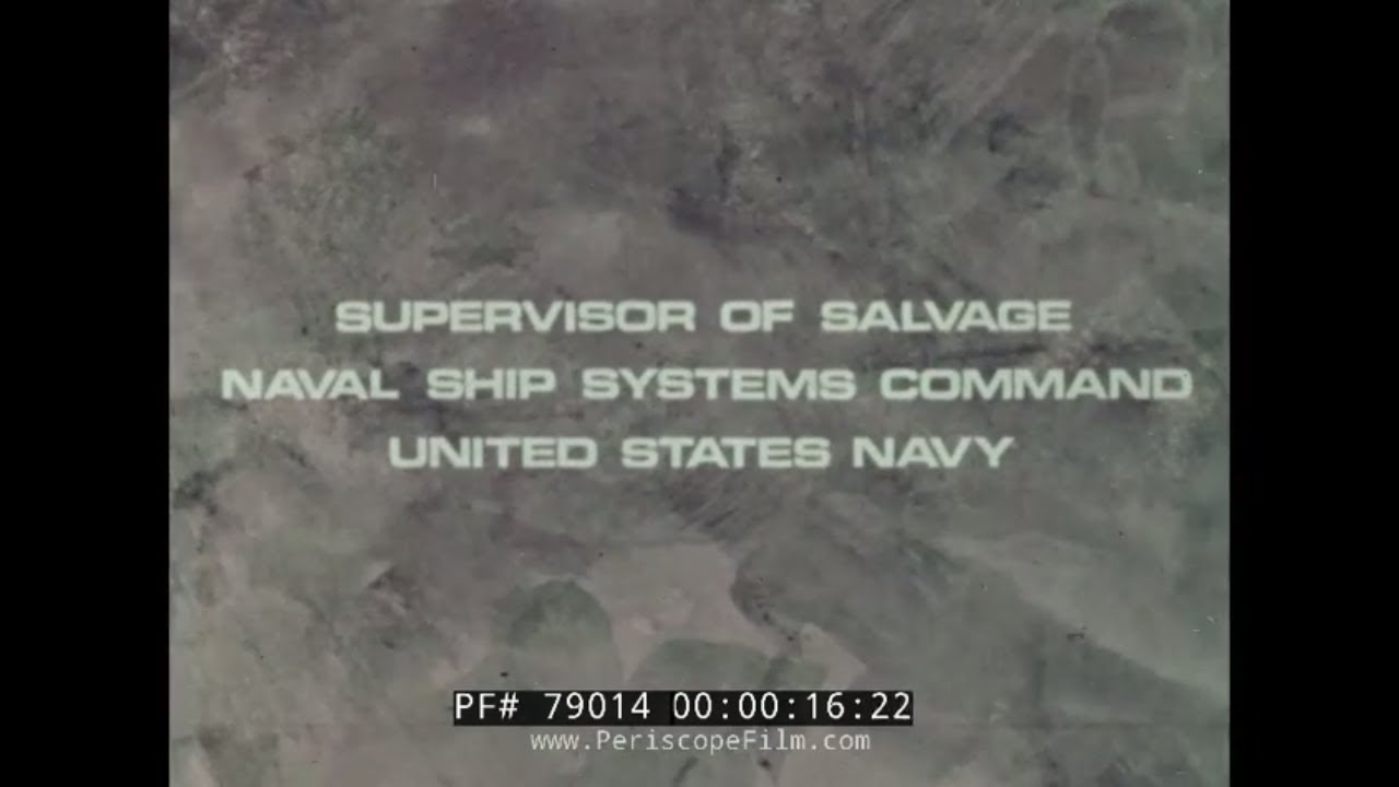 SALVAGE OF THE FLOATING DRYDOCK AFDM-2 U.S. NAVY FILM  79014 Xx