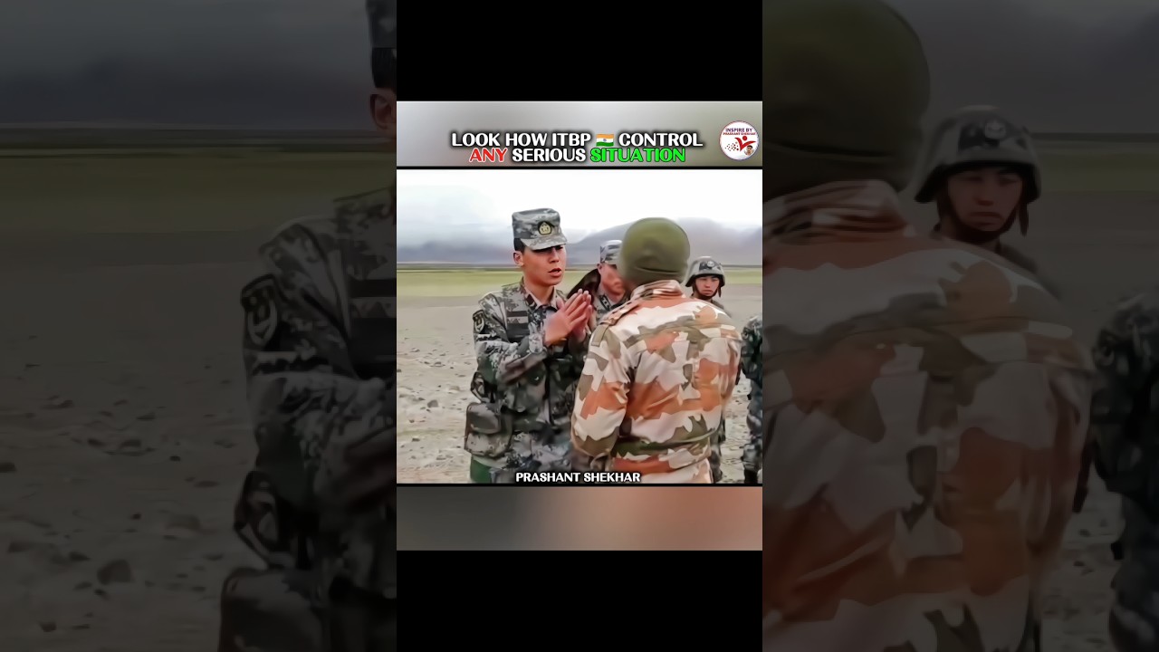 INDIAN ITBP 🇮🇳 vs CHINESE TROOPS FRONT OFF 😲. #ITBP #IndiaChina #IndianArmy #China #Border