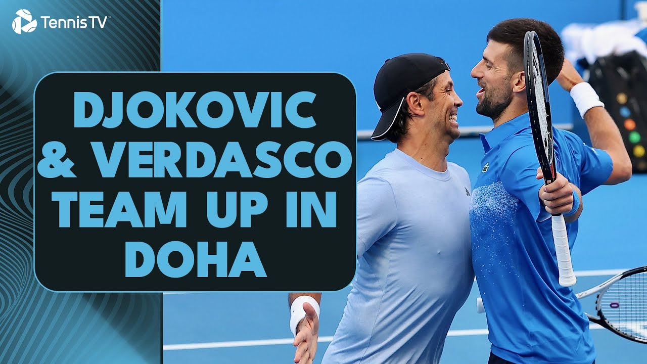 Novak Djokovic & Fernando Verdasco Team Up In Verdasco's Last Ever Tournament | Doha 2025 Highlights