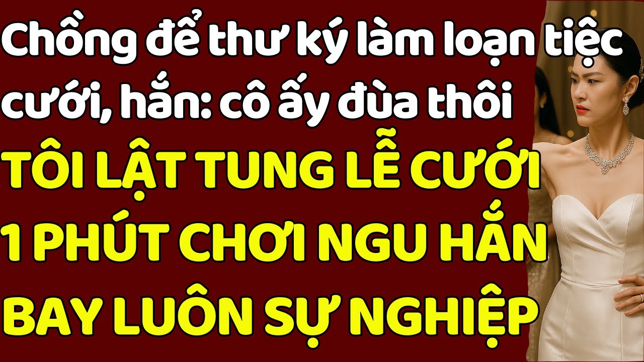 Chồng để thư ký làm loạn tiệc cưới, hắn: cô ấy đùa thôi TÔI LẬT TUNG LỄ CƯỚI HẮN BAY LUÔN SỰ NGHIỆP