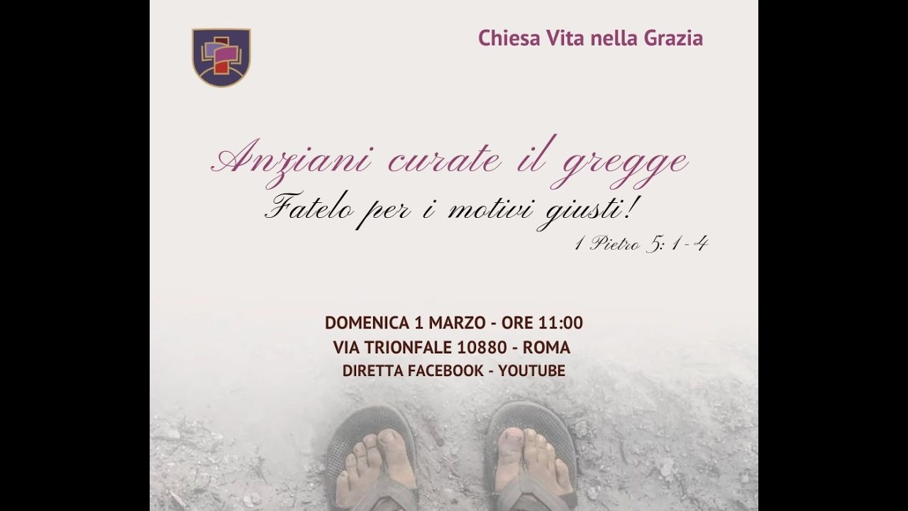 Anziani curate il gregge - Fatelo per i motivi giusti !