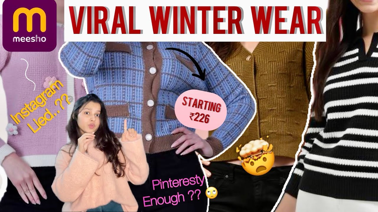 Meesho Viral Winter Wear ❄️ | Pinteresty or Not? 😳 | Instagram vs Reality #meeshohaul #winterwear 