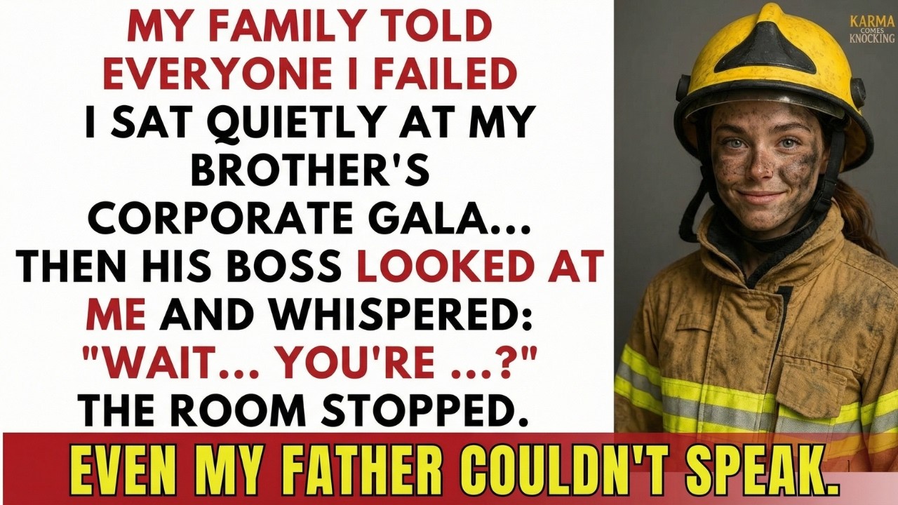 Family Said I Failed — Then My Brother’s Boss Looked at Me and Said “You’re the Hero Firefighter