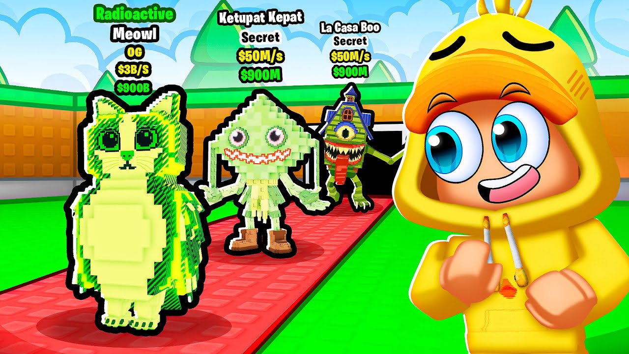 Van 0$ Naar 1 TRILJOEN Met GROENE BRAINROTS In Steal A Brainrot! (Roblox)