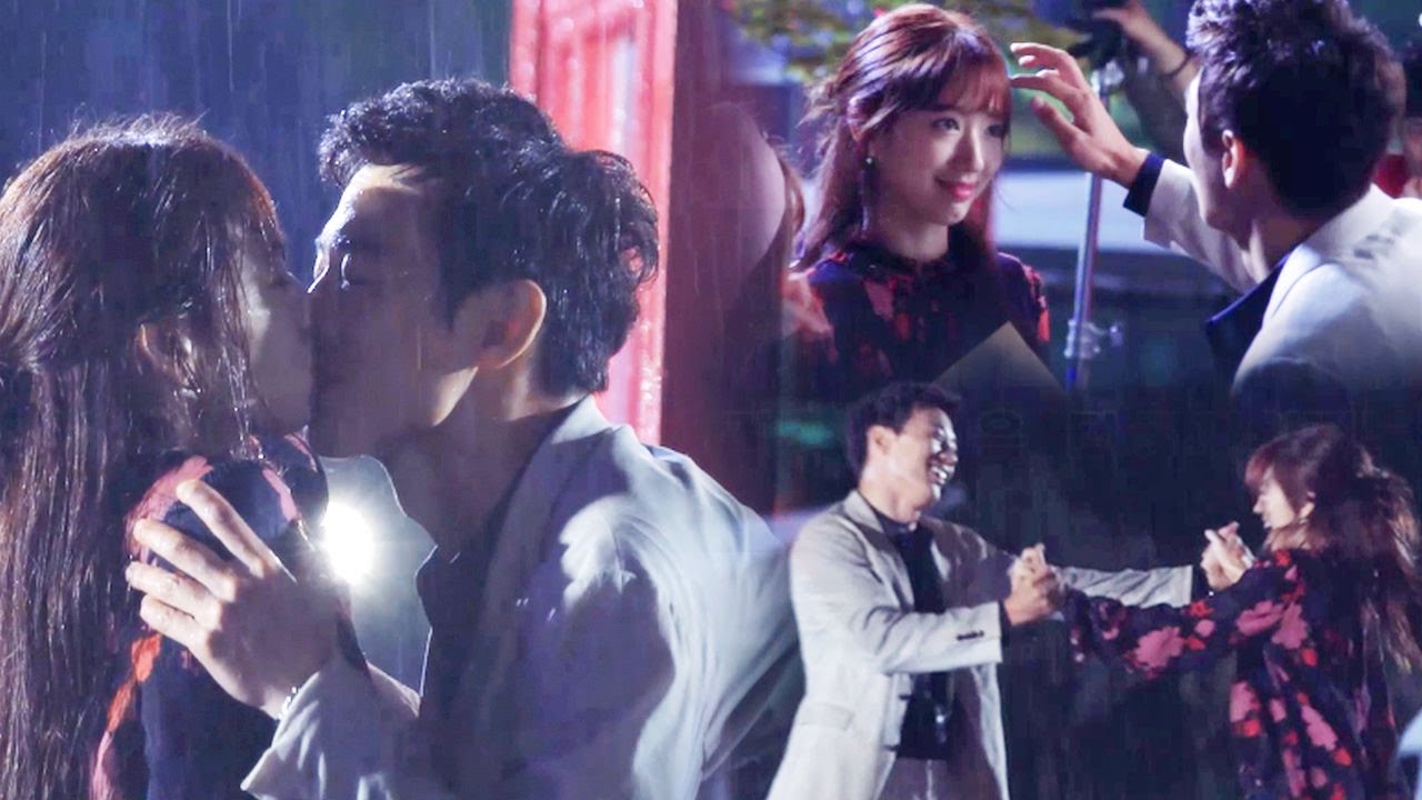 《Making Film》 Park Shin Hye ♥ Kim Rae Won, Kiss Scene in the rain behind @The Doctors