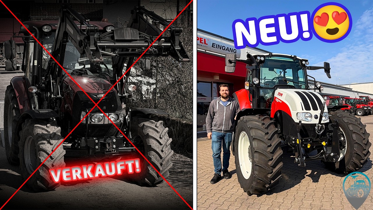 Neuer Traktor da! 😍 Mein Steyr 4100 Multi &ndash; der Alte ist weg&hellip;