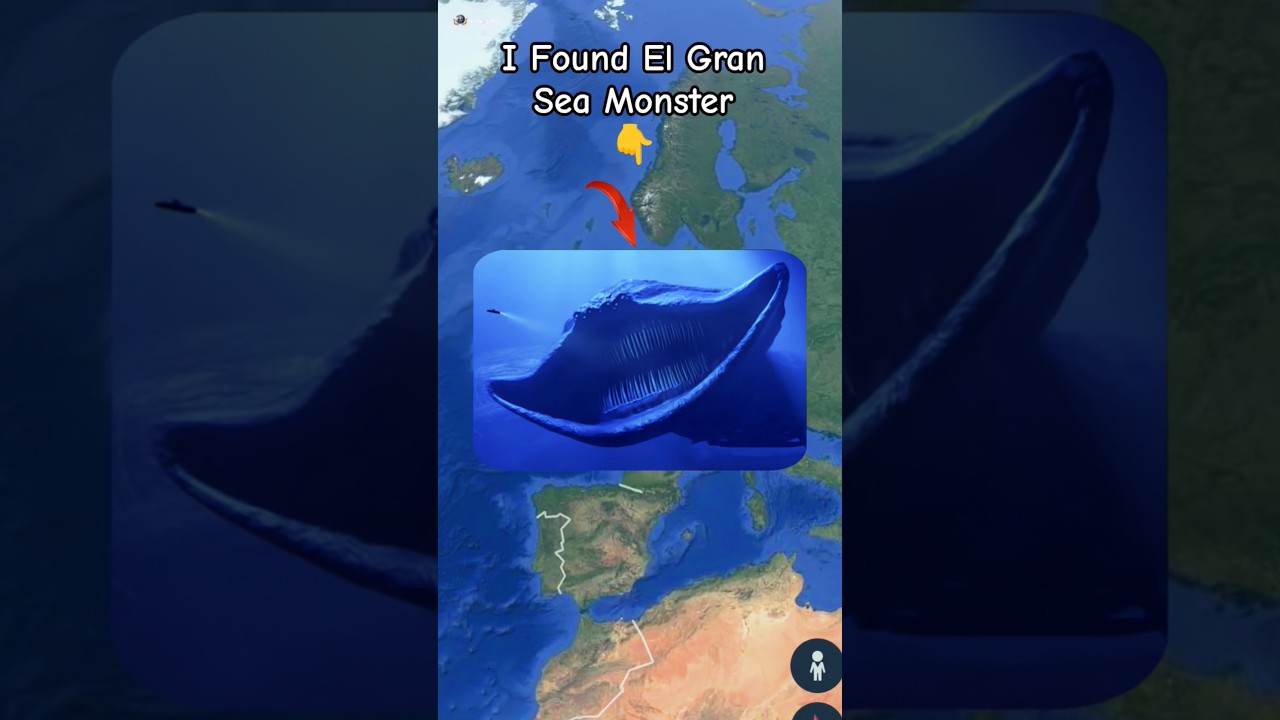I Found El Gran Maja Sea Monster 😱😶&zwj;🌫️ in google maps and google earth #shots #hrbro76