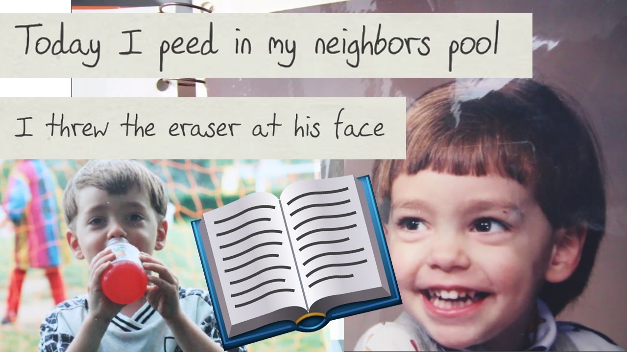 Reading my CHILDHOOD DIARY!