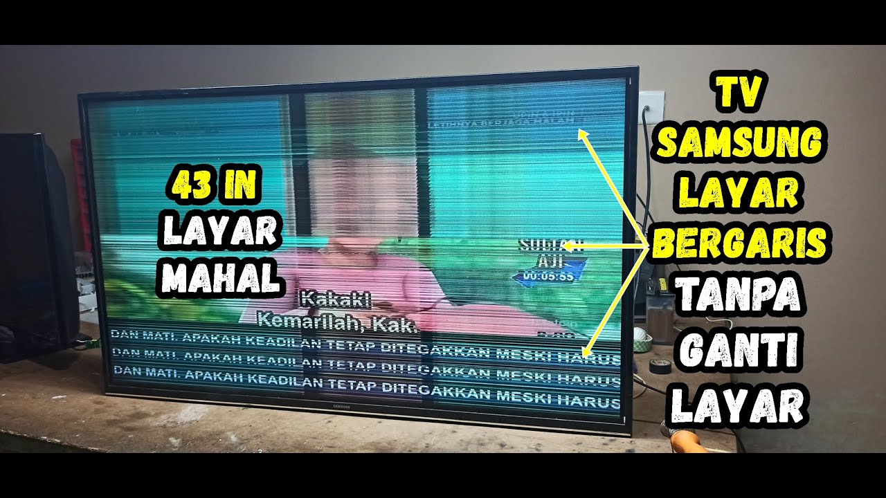 Tutorial Memperbaiki TV Samsung Layar Bergaris Tanpa Ganti Layar