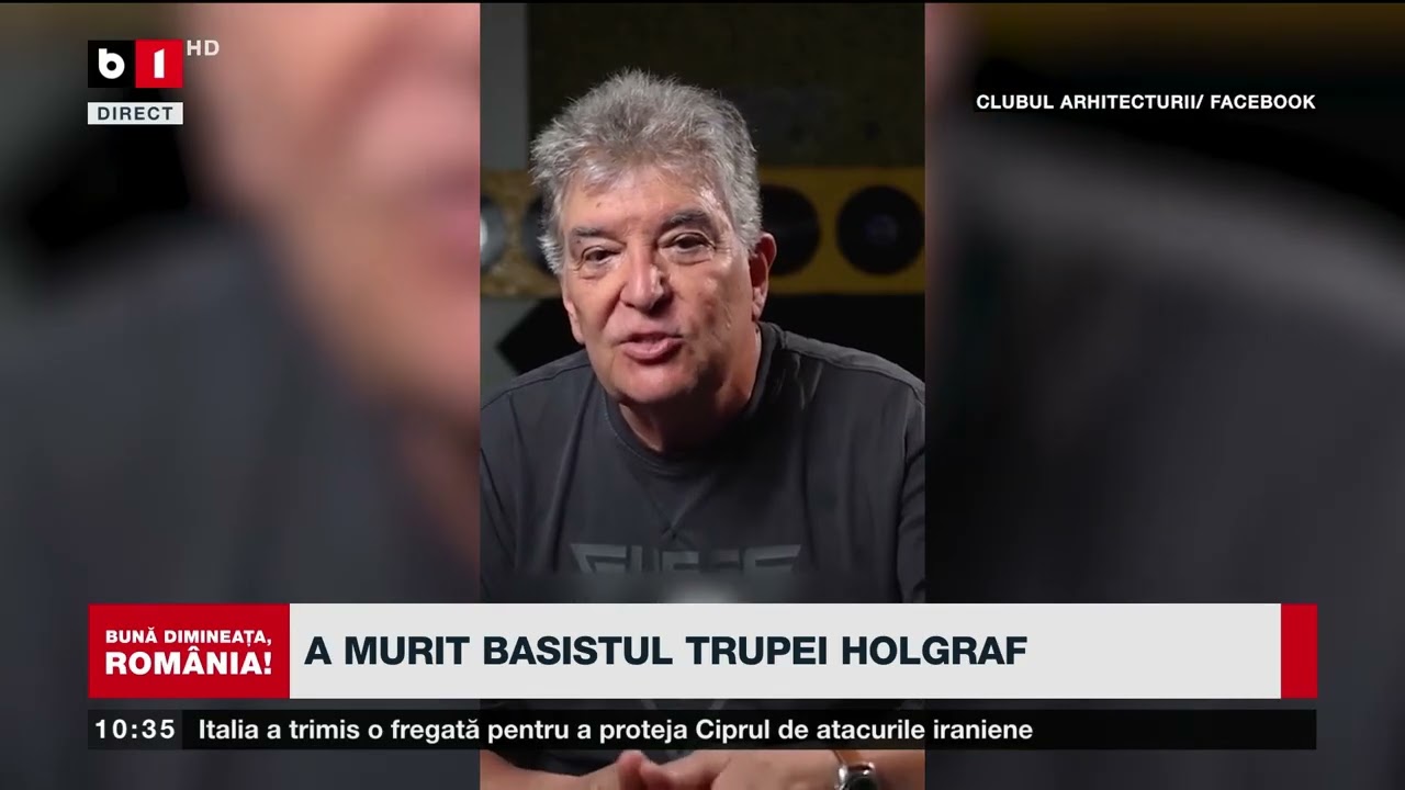 DOLIU ÎN LUMEA MUZICALĂ: BASISTUL TRUPEI HOLOGRAF A DECEDAT_Știri B1TV_12 mar. 2026