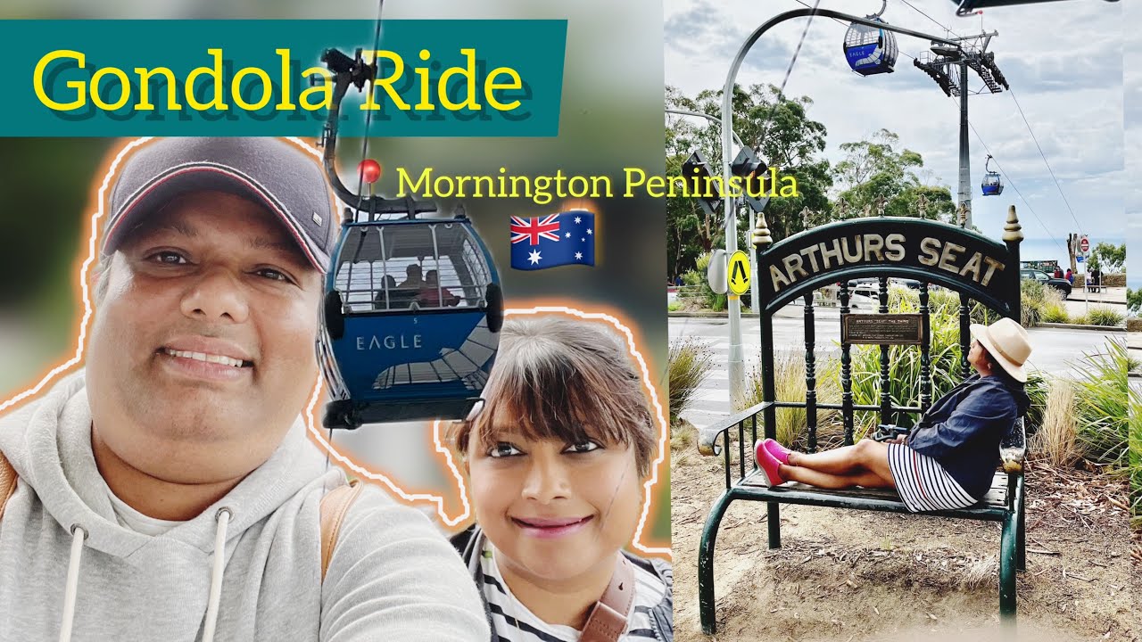 Gondola ride during rain at Arthurs Seat! [Mornington Peninsula]