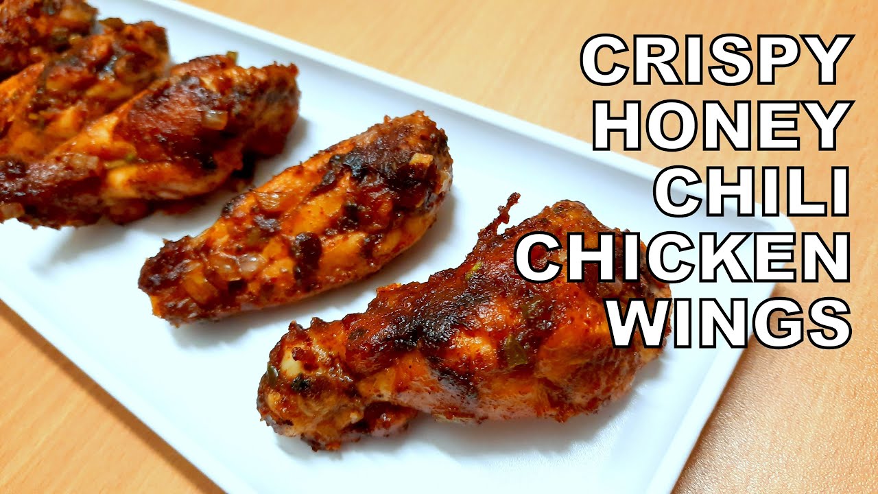 Crispy Honey Chili Chicken Wings Recipe | No Deep Fry