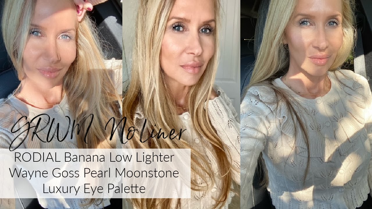 RODIAL Banana Low Lighter | Wayne Goss Pearl Moonstone Eye Palette & Liners | GRWM