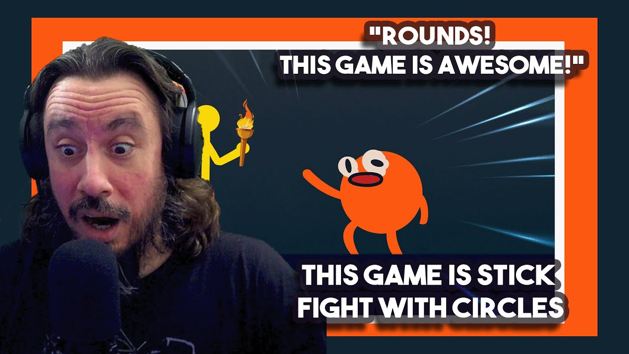 ROUNDS! This Game Is Awesome! This game is Stick Fight with Circles By SMii7Y | Chicago Reacts