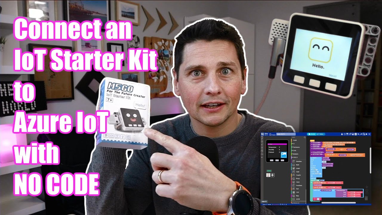 Demo: How I connected a 7+ IoT Starter Kit to Azure IoT with NO CODE