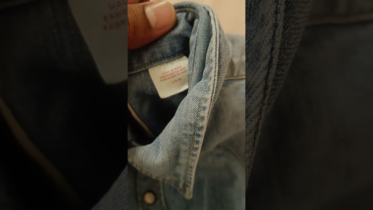 LEVI'S THE BARSTOW WESTERN denim shirt