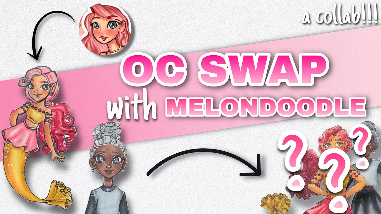 OC SWAP!!! Drawing MELONDOODLE's Original Characters (& she draws mine)
