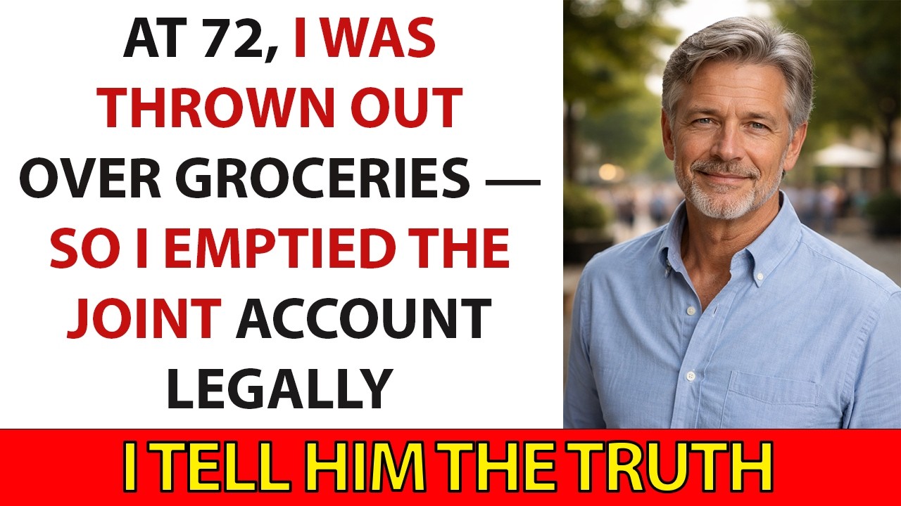 At 72, I Was Thrown Out Over Groceries — So I Emptied the Joint Account Legally
