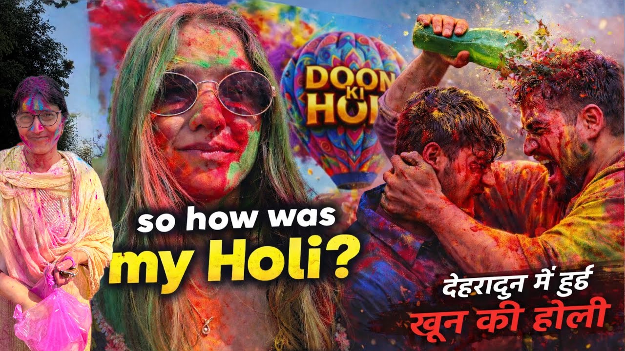 Dehradun ki Holi mei sar par maari bottle 🍾😲😳| Holi Celebration 2026| Ajay Hooda Concert| Dehradun 