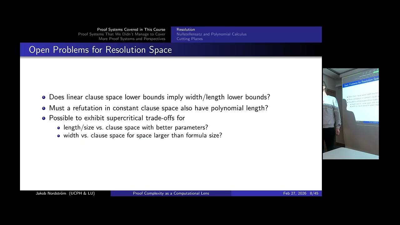 Proof complexity as a computational lens lecture 28: Summary and outlook for future research