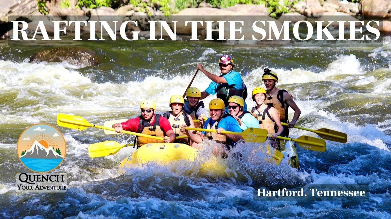 RAFTING IN THE SMOKIES | Whitewater Rafting the Upper Pigeon River | Hartford, Tennessee