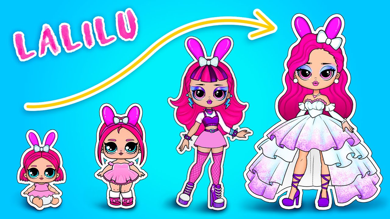 💖Paper DIY💖SPRUNKI But PINKI is a LOL Doll! Incredibox Sprunki LaliLu Blind Bag Unboxing!