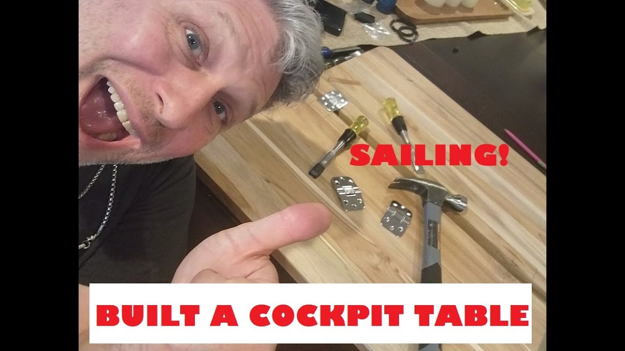 Mini Episode: Building a Teak Cockpit Table! The Plan - Living on a Sailboat - Off grid Living