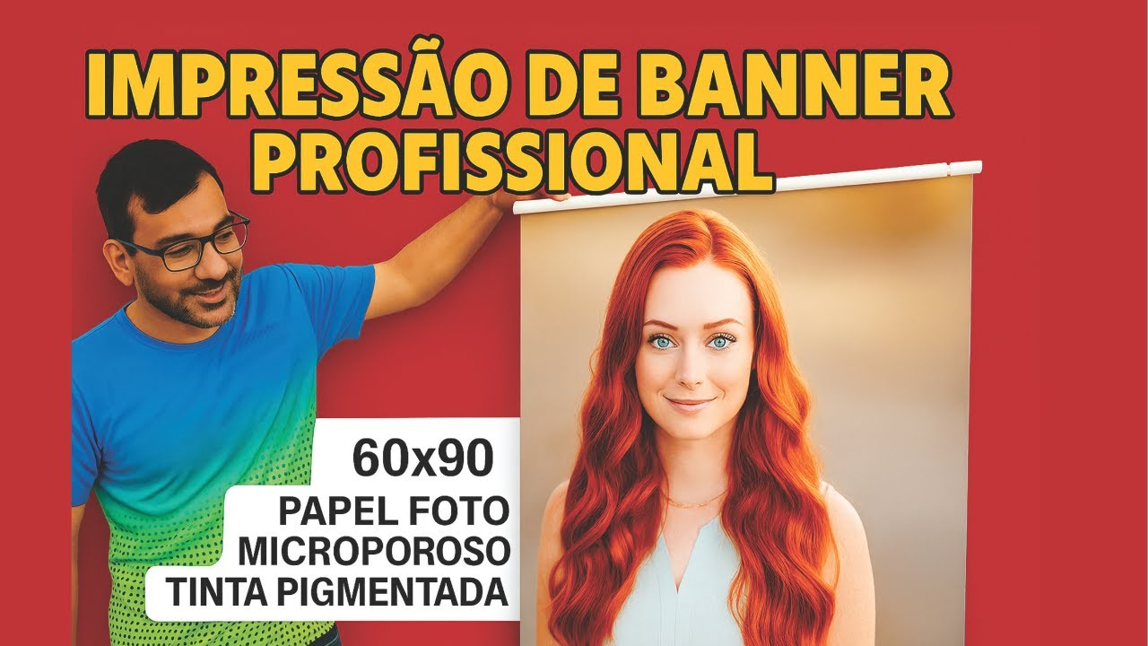 Como Fazer Banner Profissional com Papel Fotográfico Epson T3170 Tinta Pigmentada e Acabamento Top!