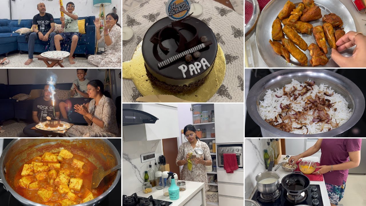 Husband 's birthday Simple Home Celebration / Husbands Favorite recipes | Morning & Night Routine |