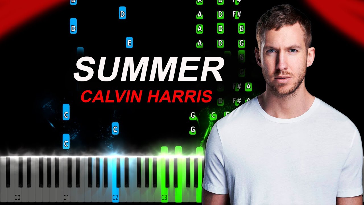Calvin Harris - Summer Piano Tutorial