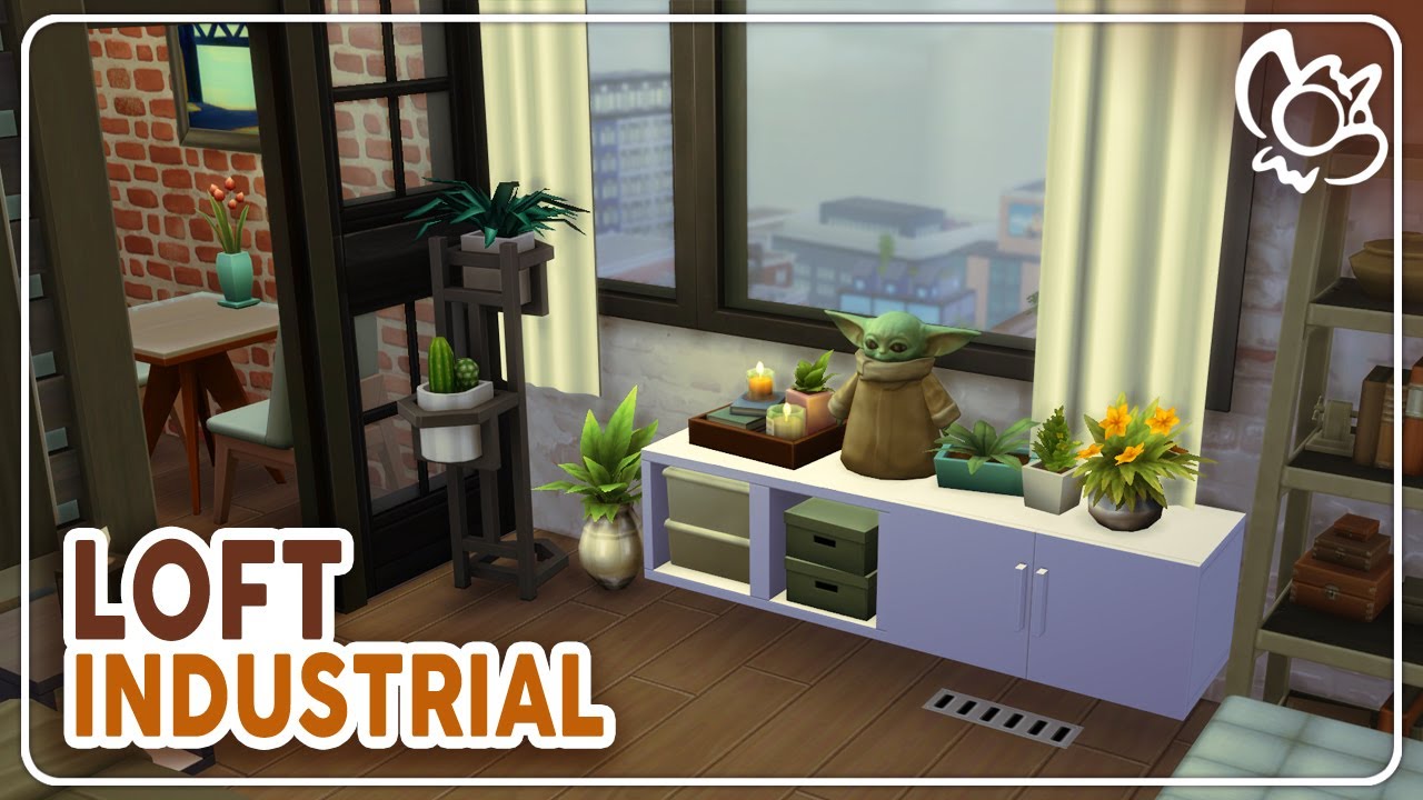 Pequeño Loft Industrial 🧱 || Los Sims 4: Speed Build No CC