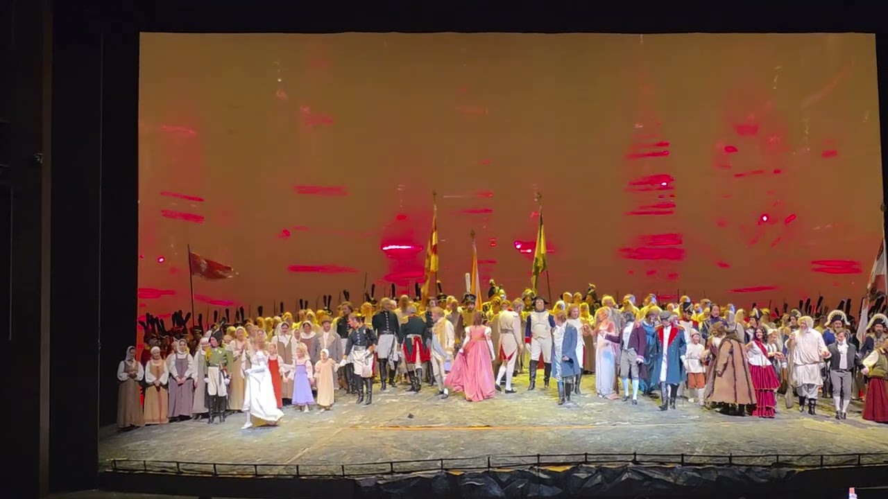 Opera War and Peace at the Mariinsky Theatre in Saint Petersburg, Russia.