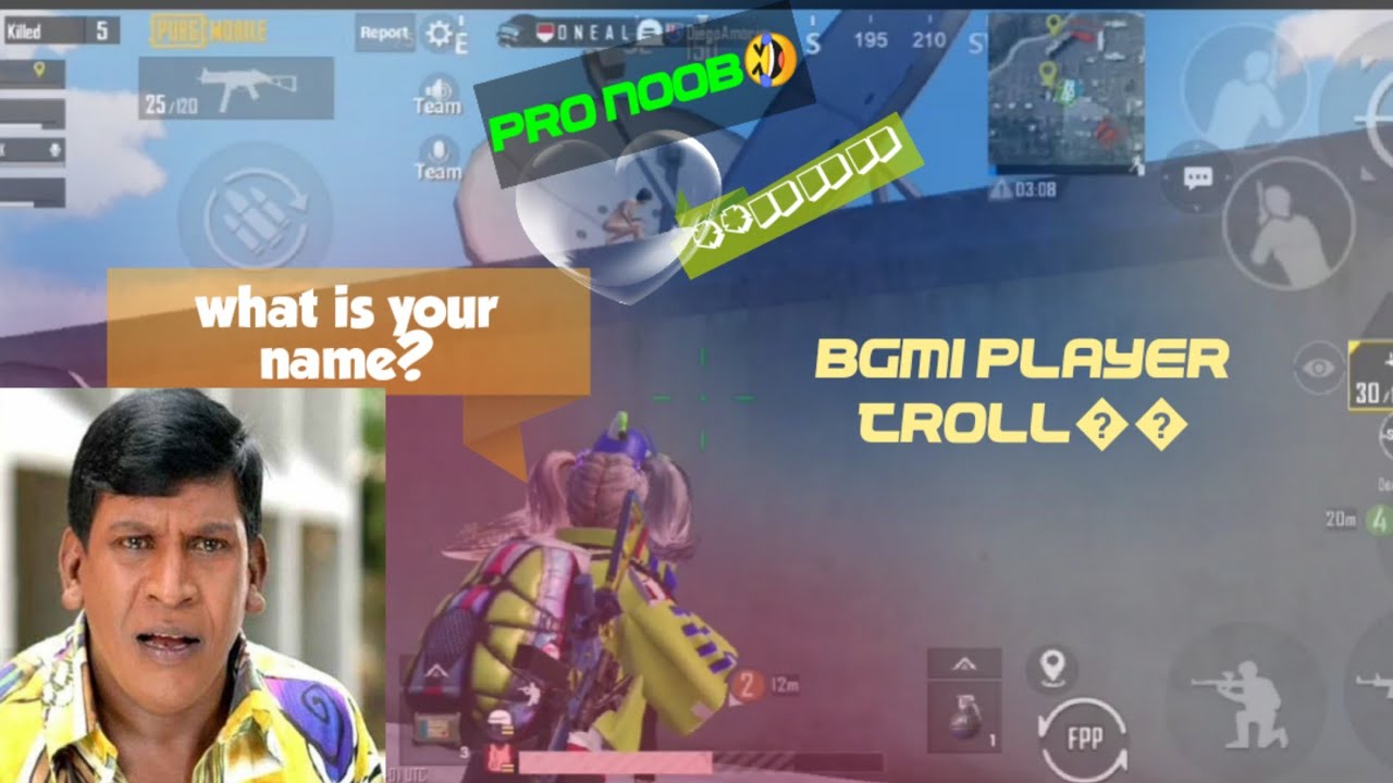 BGMI PLAYER TROLL VIDEO #PUBG #GPAD#PROPLAYER#NEMOGAMING