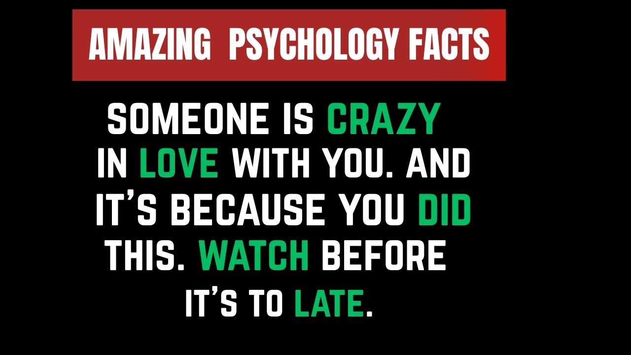 Someone Is Crazy In Love With You.... And It's Because You Did This. Watch Before It's To Late...