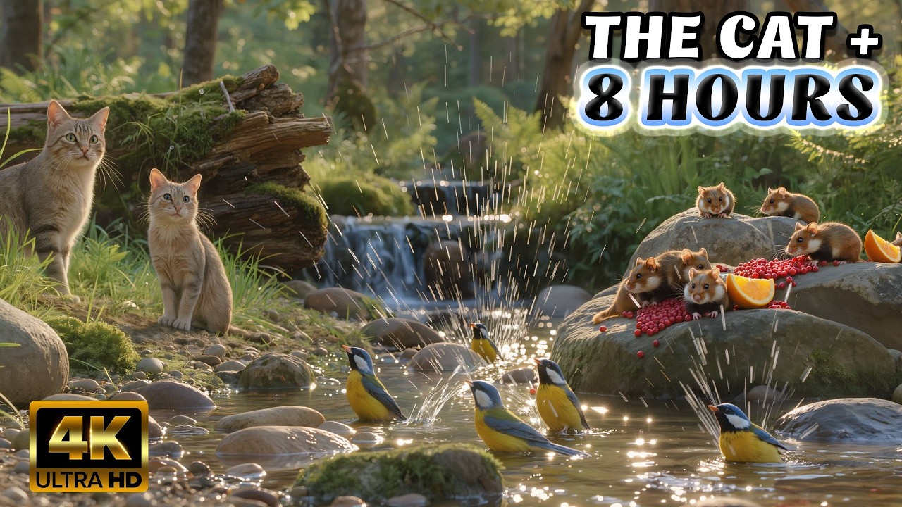 TV FOR CATS - The Tingle Trigger: 8 Hours of Tapping, Rustling & Chirps @Nature 4K TV 135