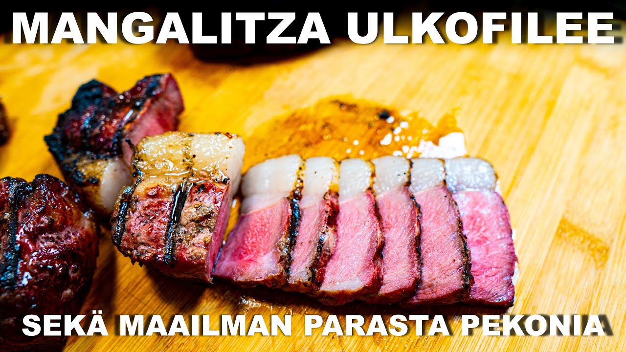 Savustettu MANGALITZA Ulkofilee ja Maailman Parasta PEKONIA!