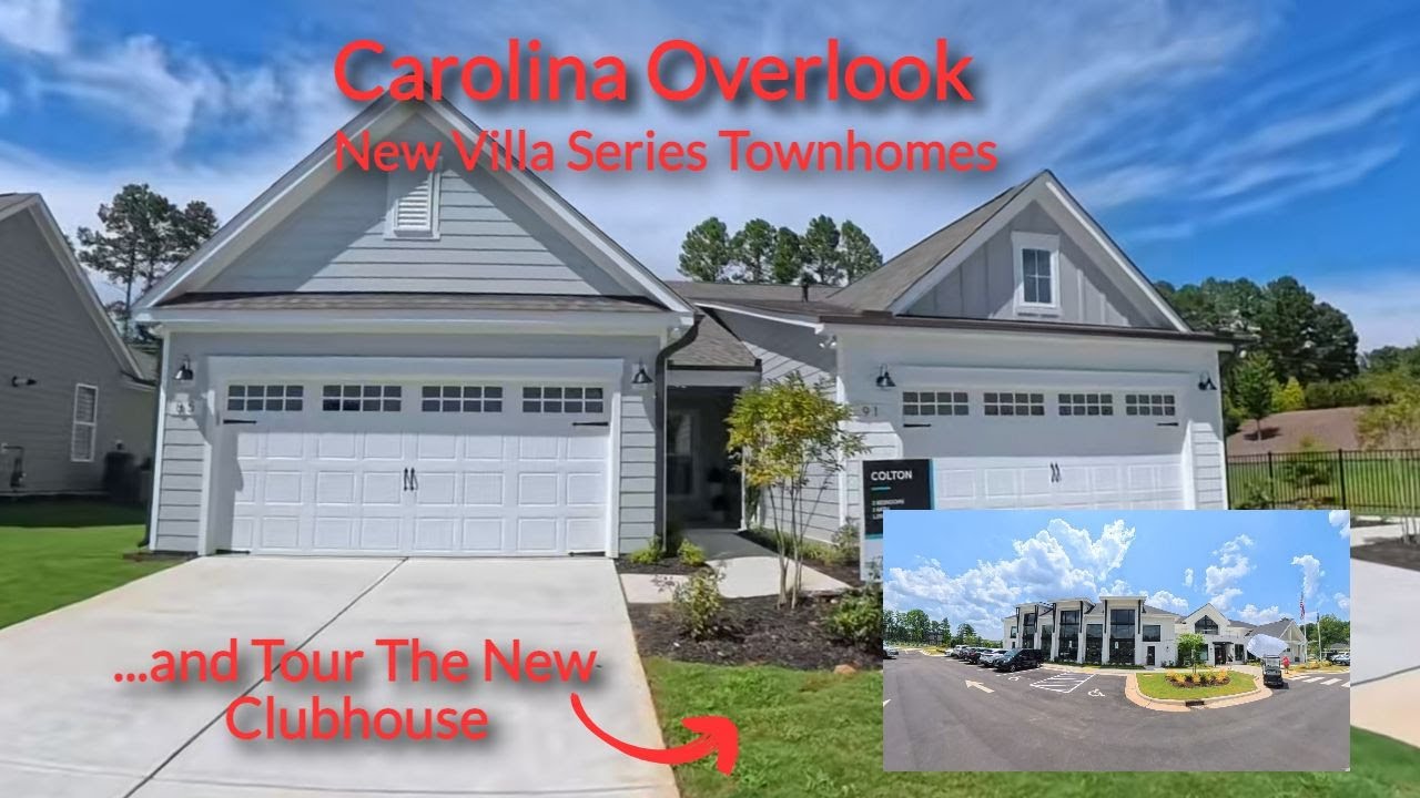 Discover the Villa Series 55+ Living at Carolina Overlook, Clayton NC