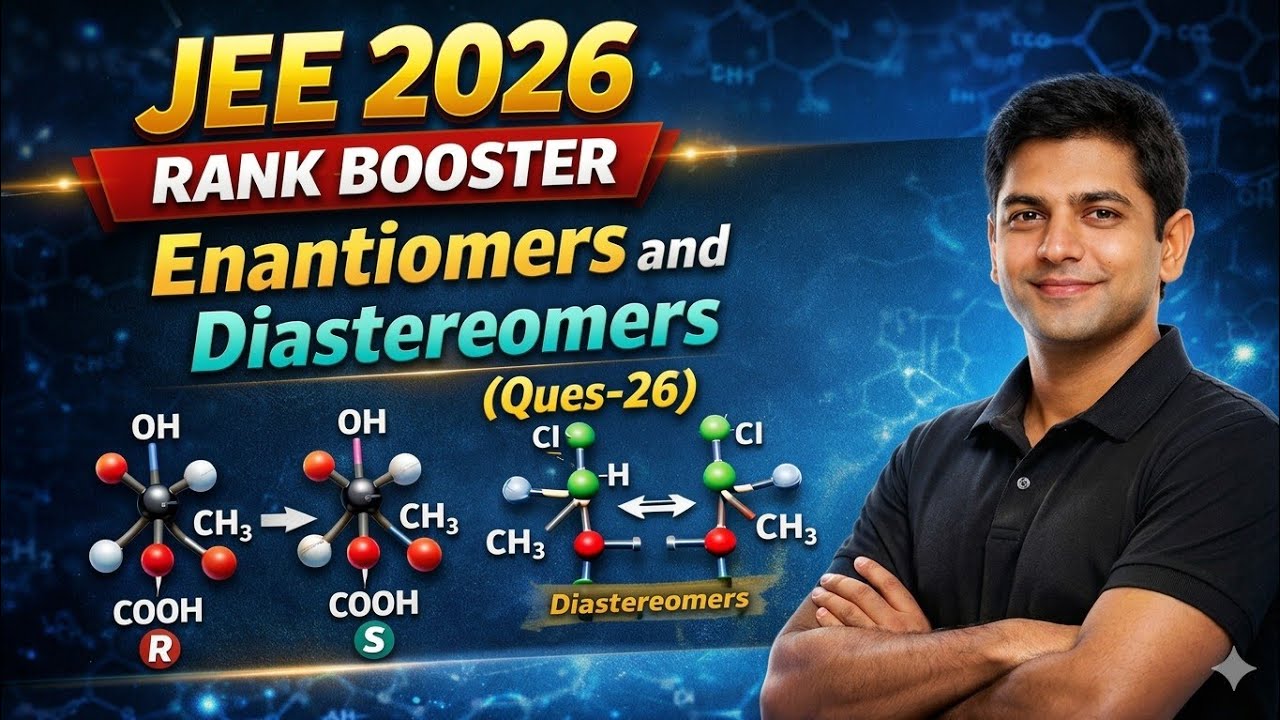 🔥 JEE Enantiomers & Diastereomers. Rank Booster (Ques-26)