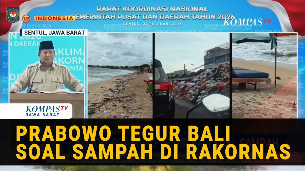 Prabowo 'Sentil' Bali soal Sampah Kotor: Kita Harus Atasi Bersama