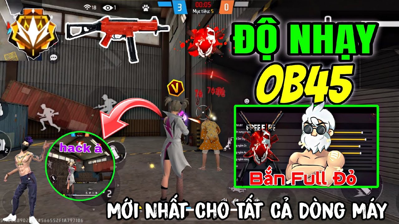 Độ Nhạy OB 45 + Công Thức Siêu Chuẩn 100% Full Đỏ Cho Iphone Samsung Oppo Vivo...📱|| ISSAC TV FF