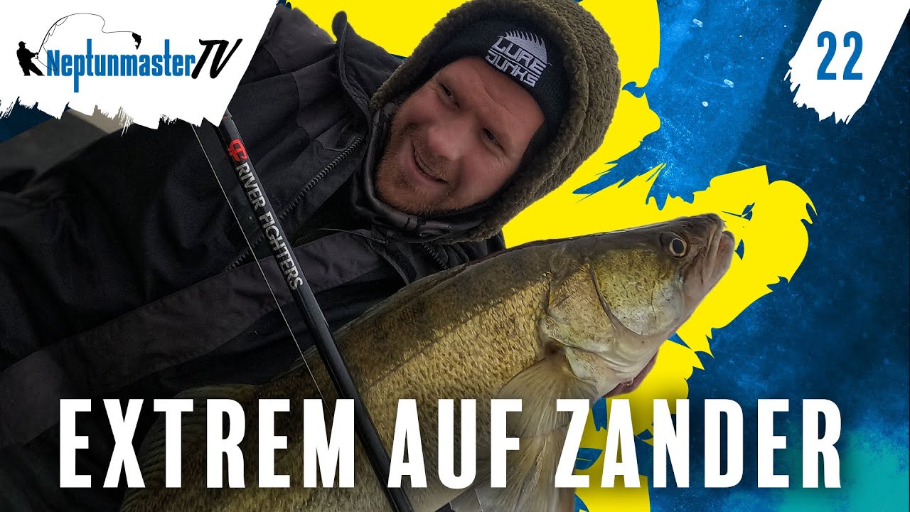 Extrem auf Zander - Angeln bei Hochwasser im Fluss auf Zander - Raubfischangeln vom Boot #22