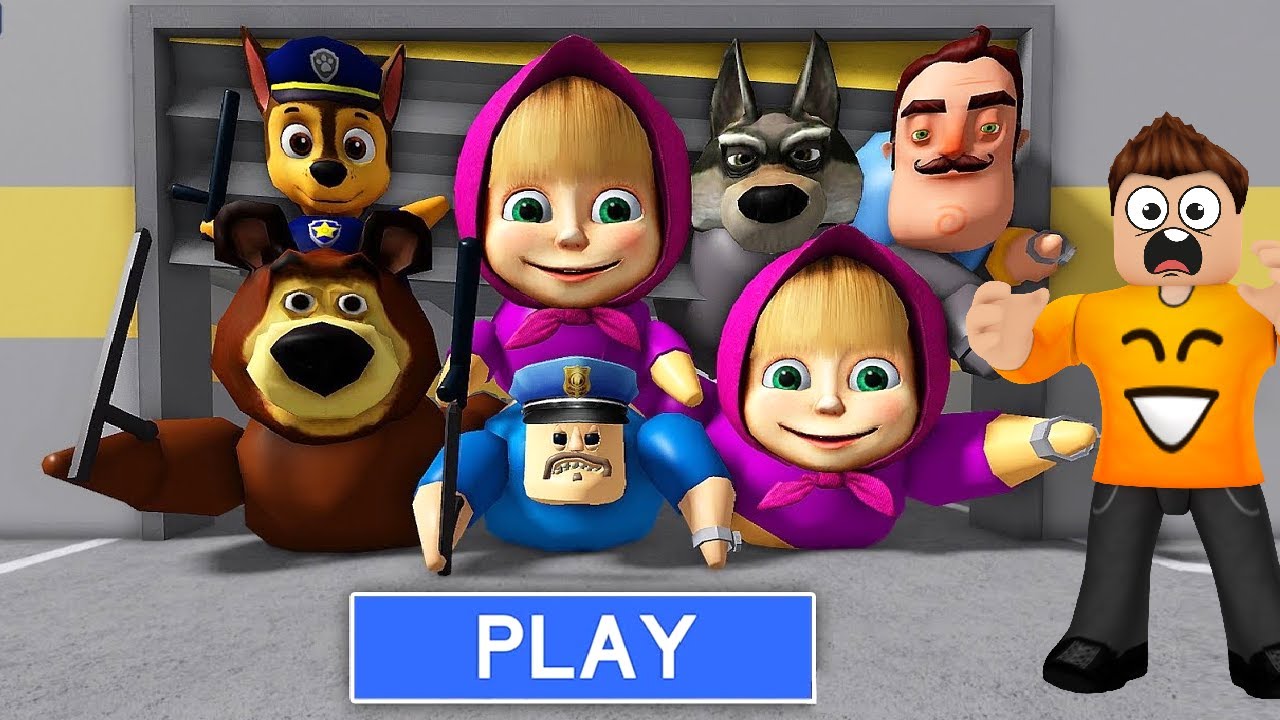 UCIEKAM PRZED ZŁĄ RODZINĄ MASHY BARRY'S PRISON RUN w ROBLOX!