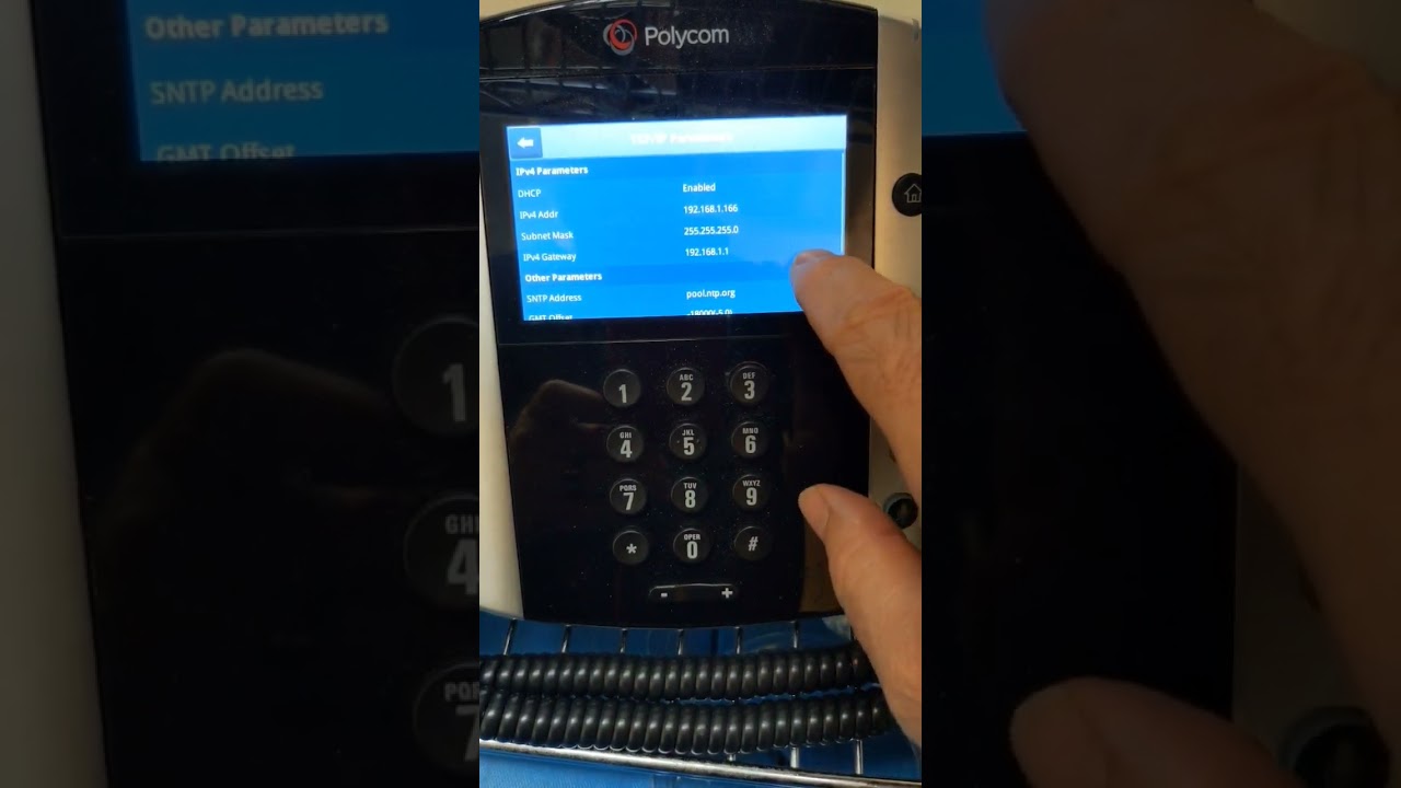 Get Network IP info Polycom Phone.