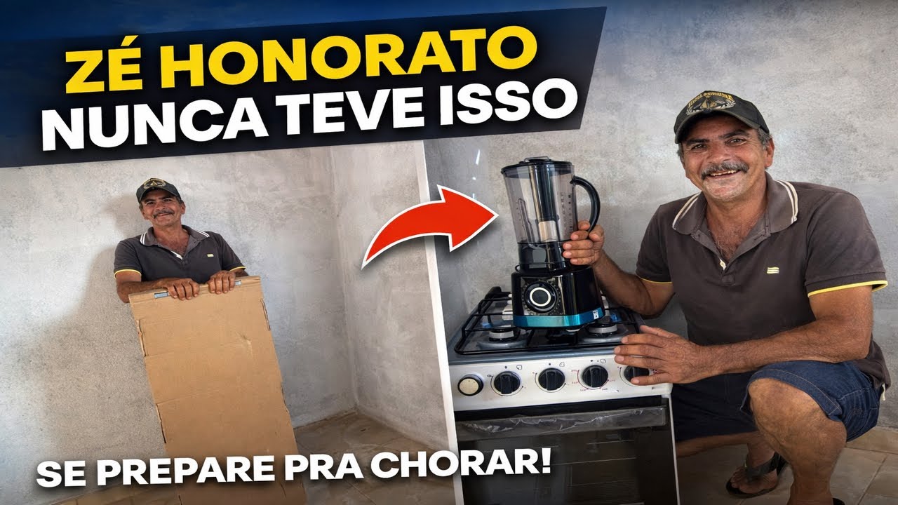 IMPOSSÍVEL NÃO EMOCIONAR! Seu José nunca teve isso em sua vida, ele vivia em um barraco 