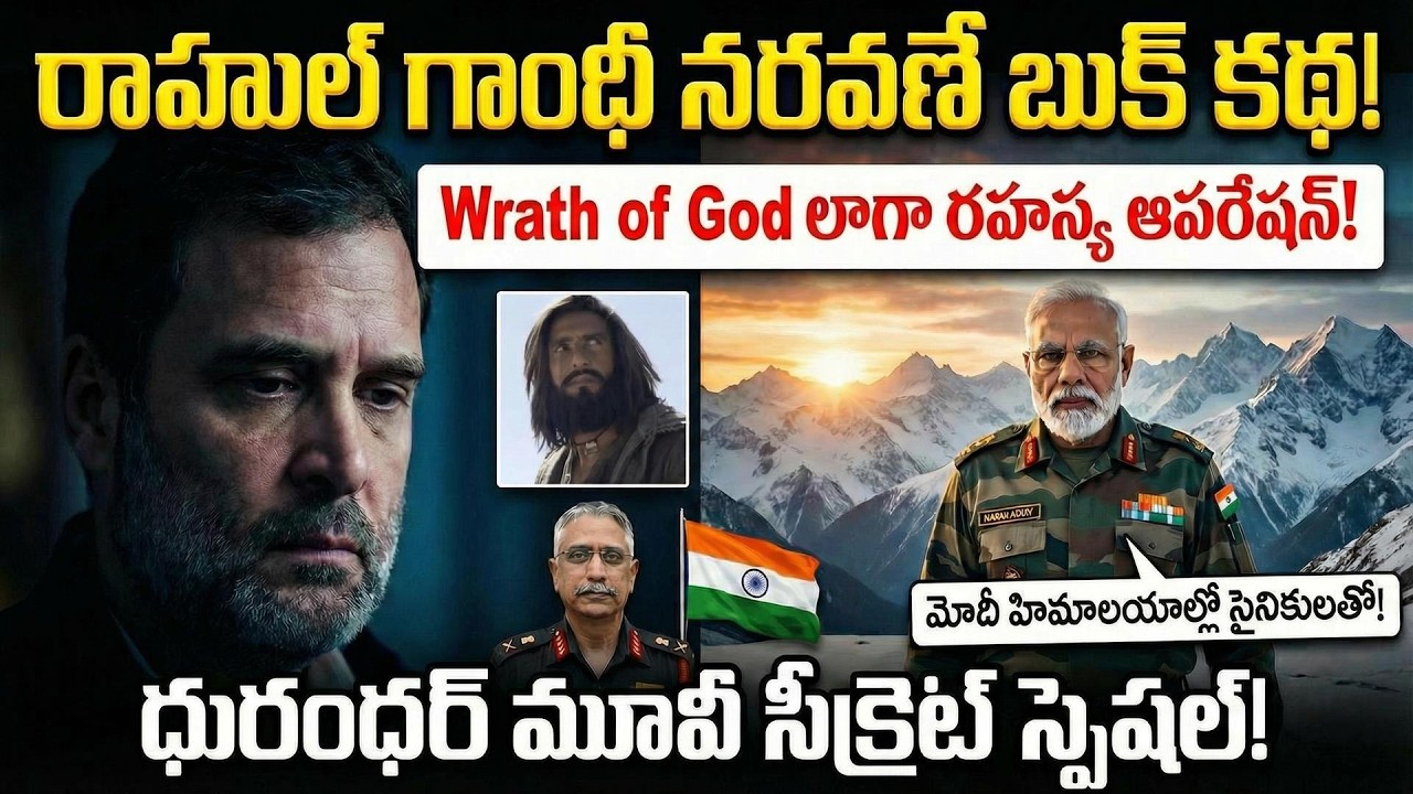రాహుల్ గాంధీ నరవణే బుక్ లీక్? ధురంధర్ మూవీ సీక్రెట్ మోదీ హిమాలయాల్లో  Telugu Videos Tmixture Channel